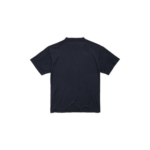 Футболка saint germain t-shirt 'dark blue' Balenciaga, синий — фото 2
