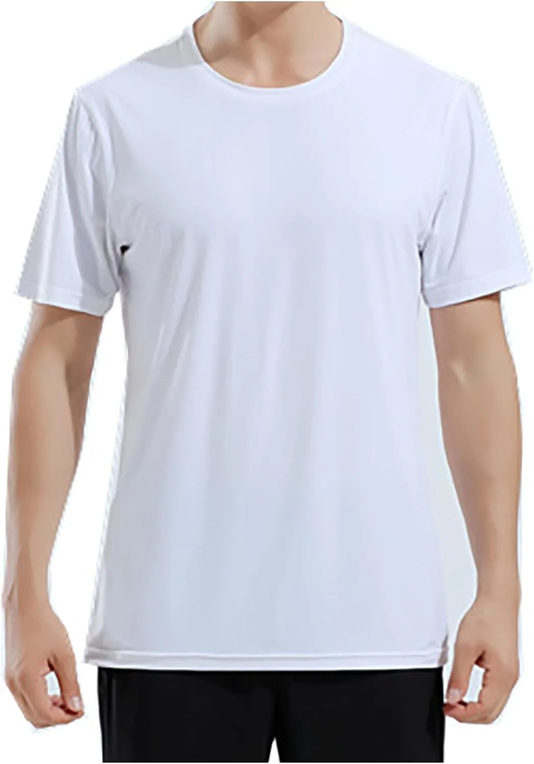 

Мужская футболка с коротким рукавом и круглым вырезом, свободный крой, классическая базовая модель