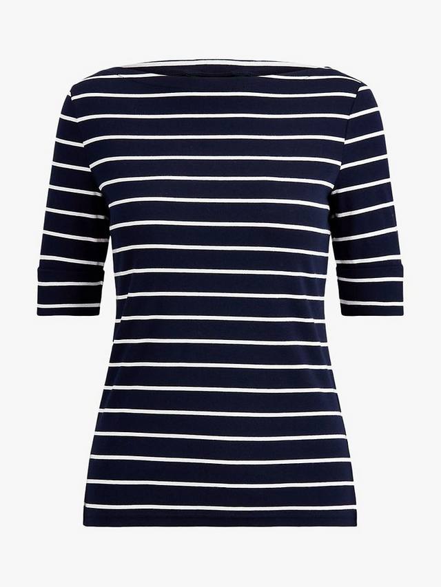 Топ с вырезом лодочкой от джуди Ralph Lauren, цвет Lauren Navy/White — фото 4