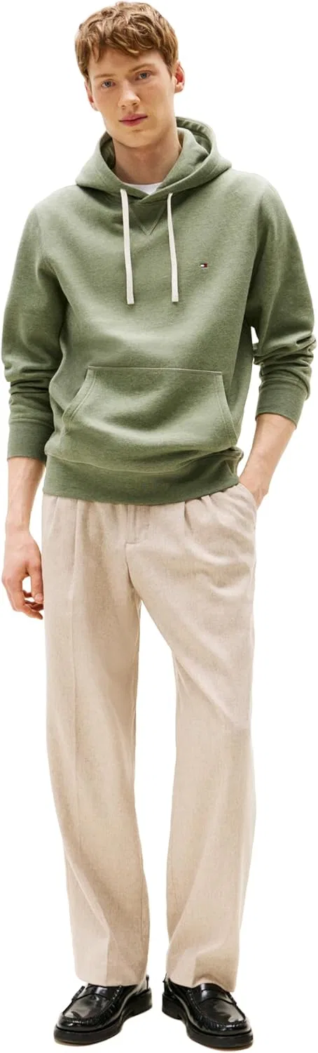 Худи мужское на молнии Tommy Hilfiger, Battle Green Heather — фото 3