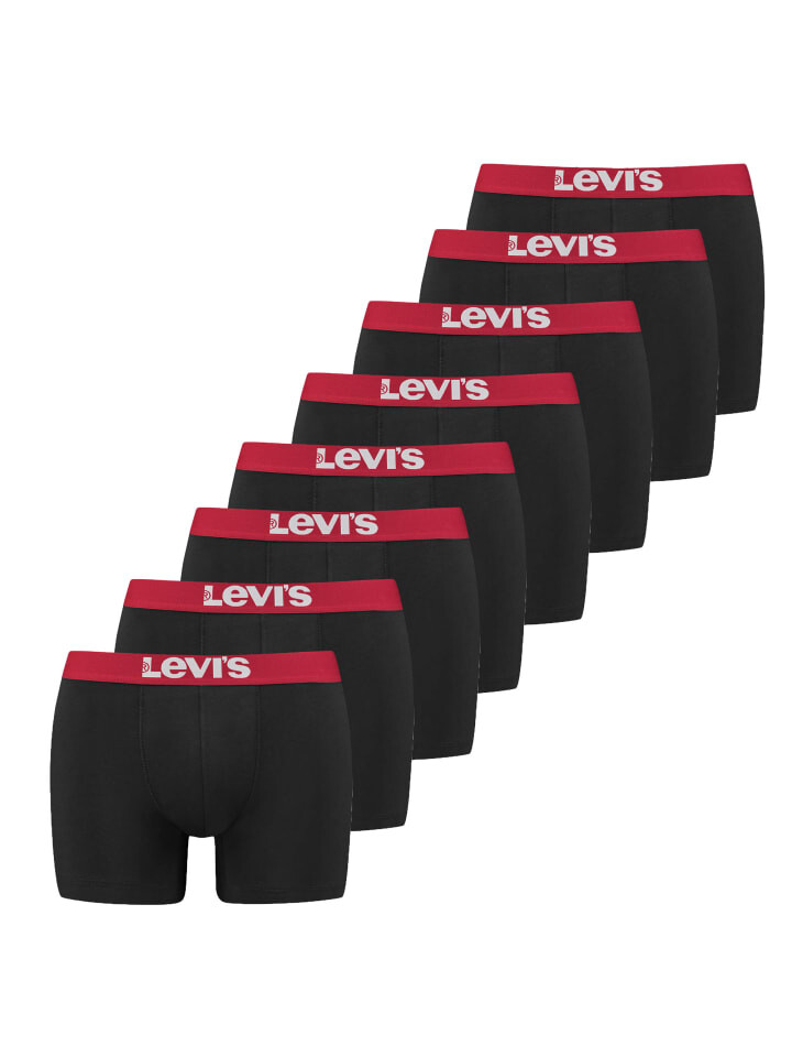 

Боксеры Levi´s short 8er Pack, цвет schwarz/rot