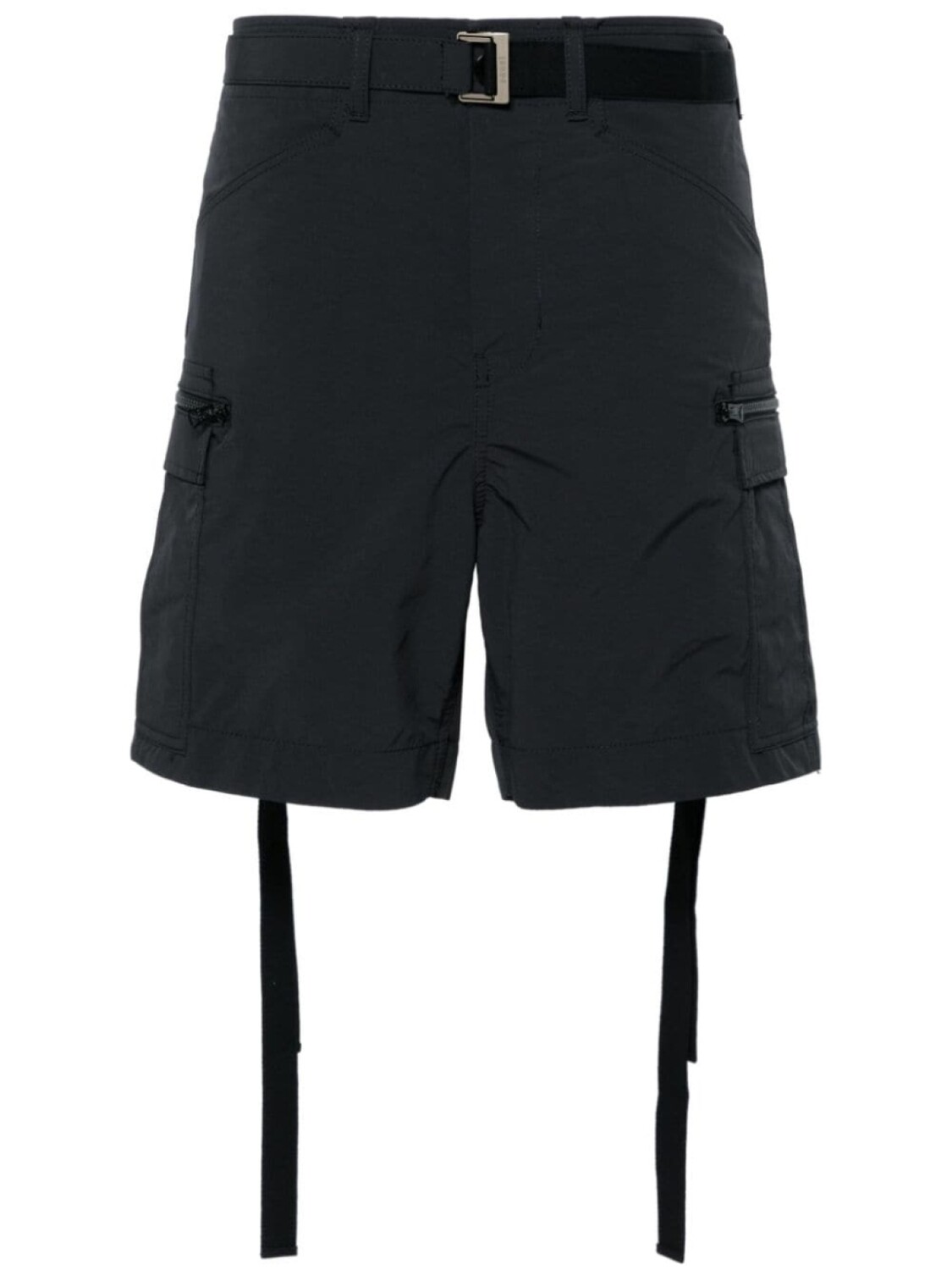 

sacai шорты карго с поясом, черный