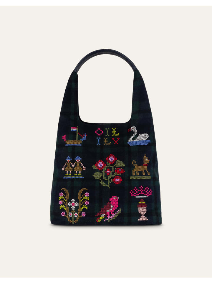 

Oilily Сумка-хобо Hendrikje синего цвета