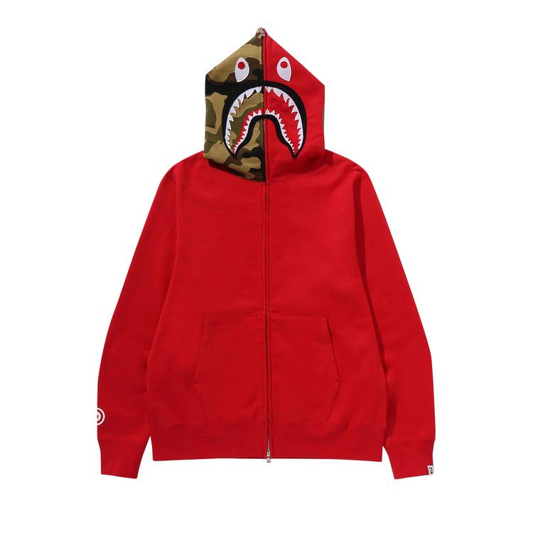 

Худи BAPE 1st Shark Full Zip Hoodie, Red