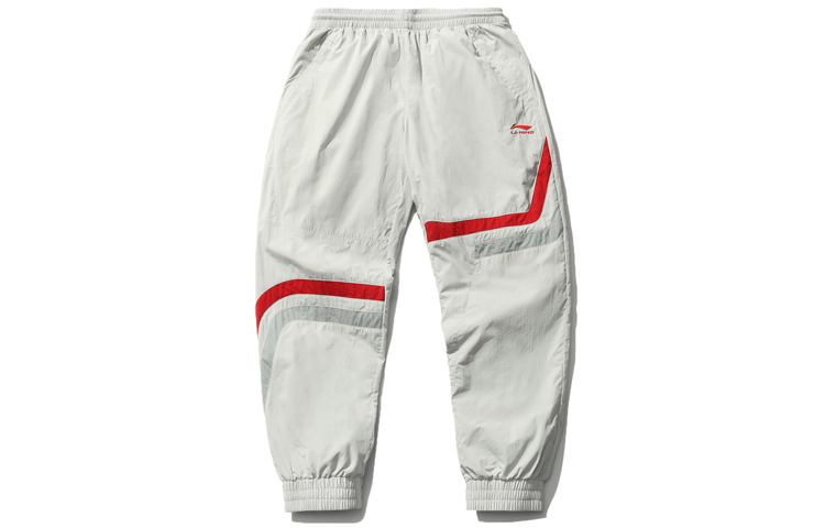

LiNing Спортивная мода коллекция вязаные спортивные штаны Men's White
