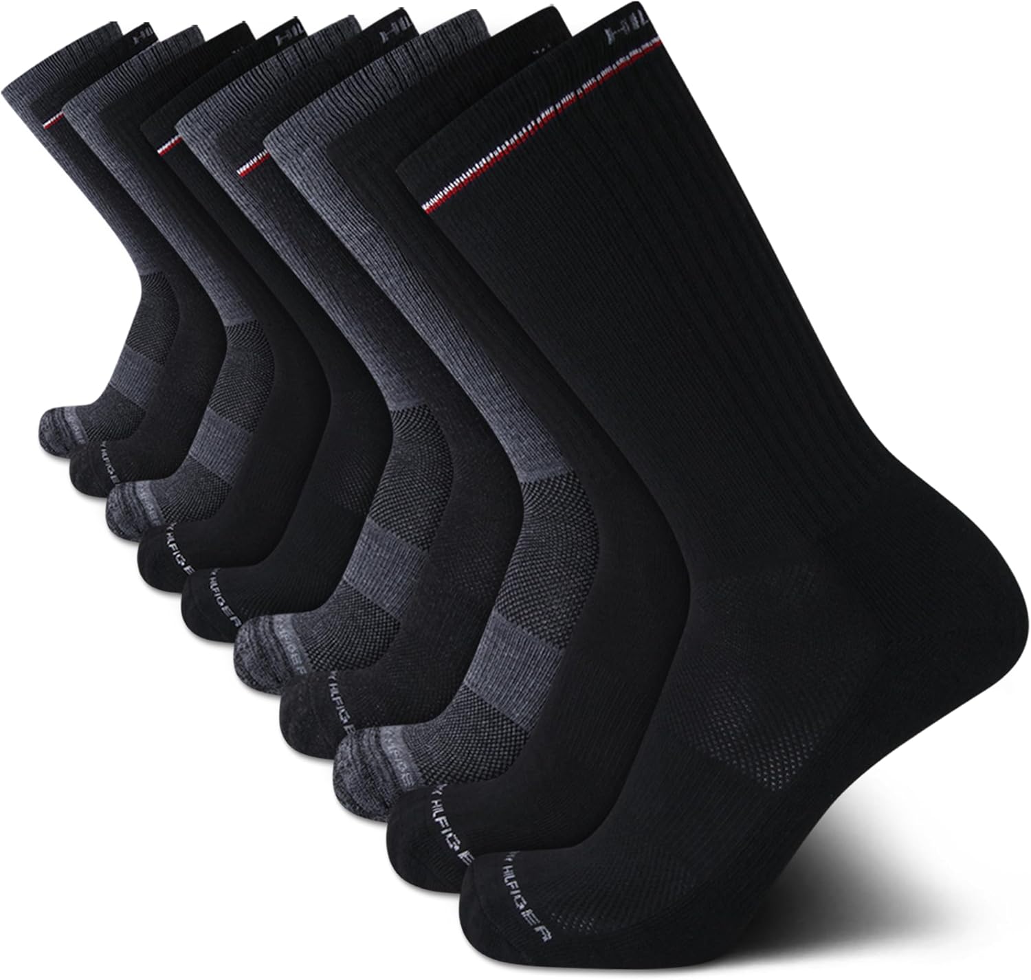 

Мужские спортивные носки Tommy Hilfiger с мягкой подошвой (10 шт.), Black Assorted
