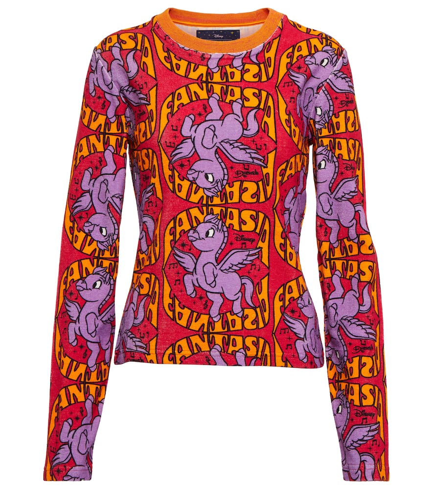 

Топ из хлопкового махрового полотна с принтом Disney Stella McCartney, Multicolor