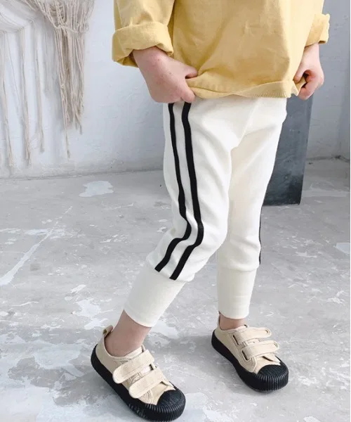 Спортивные штаны с лампасами, белые, Tickle Collection