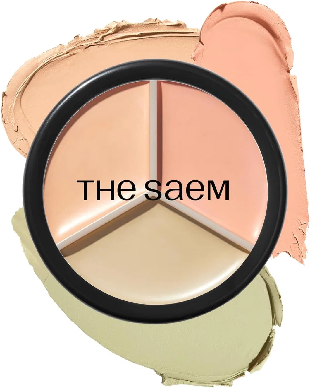 Консилер The Saem Cover Perfection Triple Pot, корректирующий, бежевый, 13.5 г