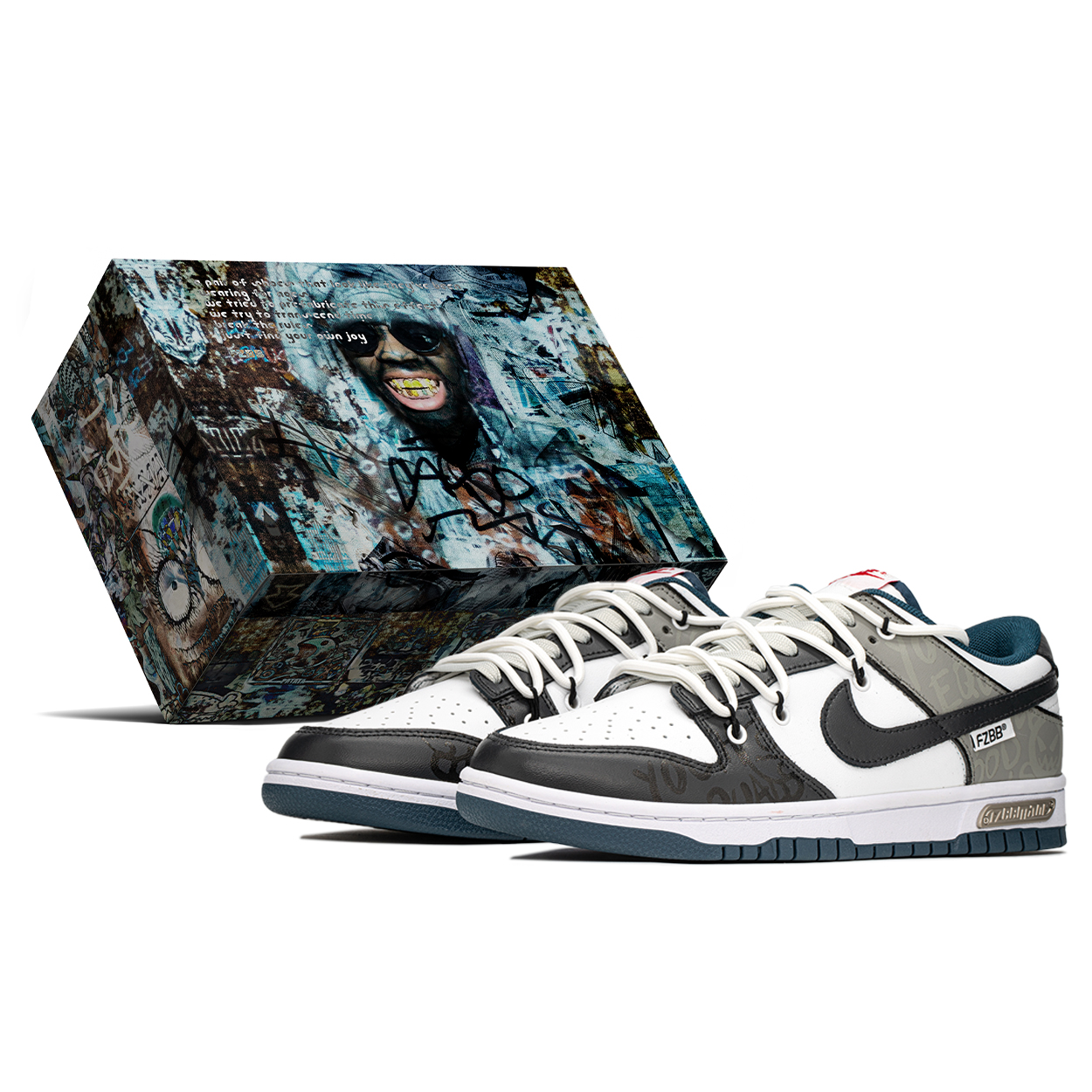 

Nike Кроссовки для скейтбординга Dunk Slip с защитой от скольжения и истиранию, низкие, мужские, черно-серые