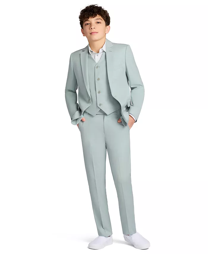

Куртка Big Boys Stretch Tick Weave для мальчиков Calvin Klein, зеленый