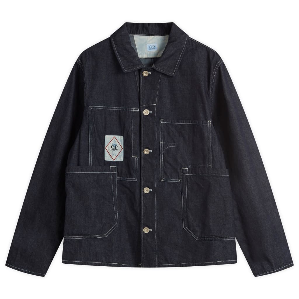 

Джинсовая рабочая куртка 3/1 C.P. Company, цвет denim