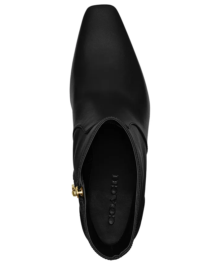 Женские ботинки на изящном каблуке kitten heel Coach, черный — фото 4