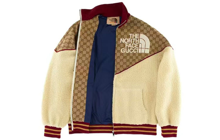 Куртка унисекс North Face X Gucci, хаки — фото 2