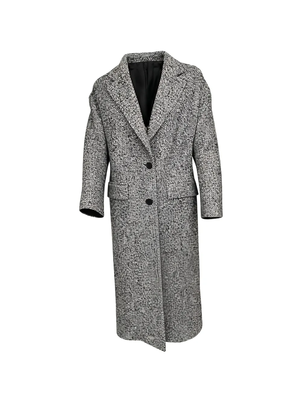 

Пальто Carine в елочку на пуговицах Tagliatore, серый