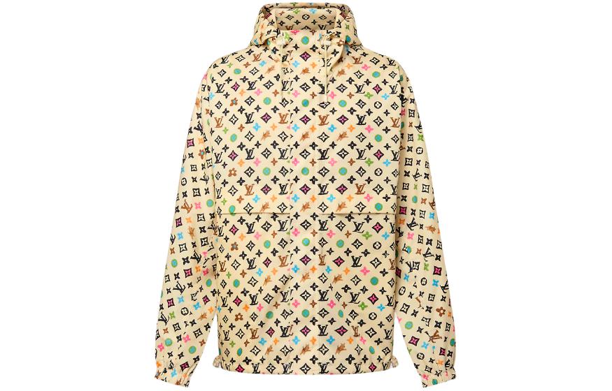 Ветровка с принтом от Tyler The Creator и монограммой LOUIS VUITTON, желтая — фото 4