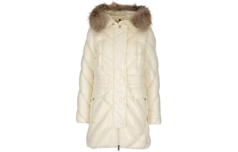 

Пуховик женский белый Moncler