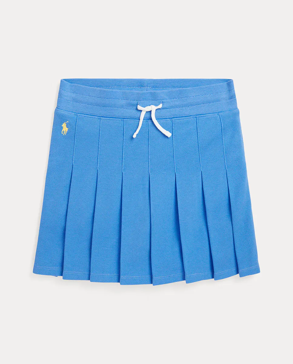 

Юбка-брюки для девочки в складку с эластичным поясом Polo Ralph Lauren, индиго