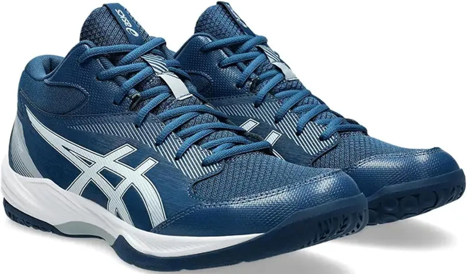 Мужские волейбольные кроссовки ASICS, 2-Mako Blue White — фото 2