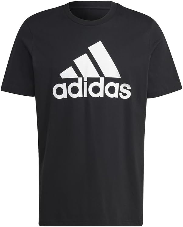 

Футболка Adidas ECQ96 Essentials Single Jersey Big Logo с коротким рукавом, черно-белый