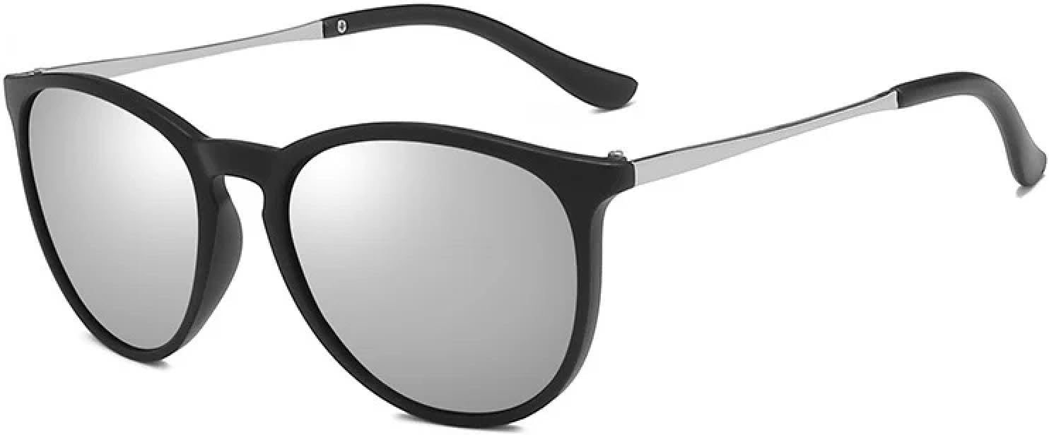 

Классические винтажные солнцезащитные очки для женщин и мужчин, роскошные, в стиле панк, популярные, для путешествий и вождения, с леопардовым принтом, UV400 TKKTLLT, Matteblack-silver