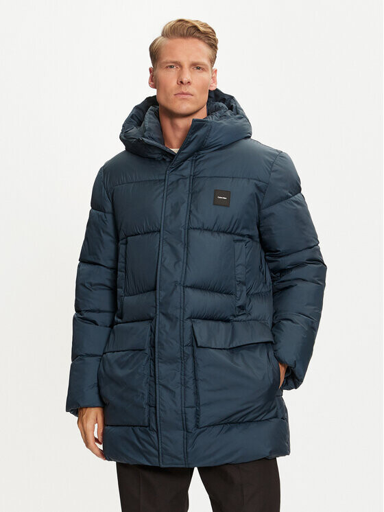 

Пуховик стандартного кроя Calvin Klein, синий