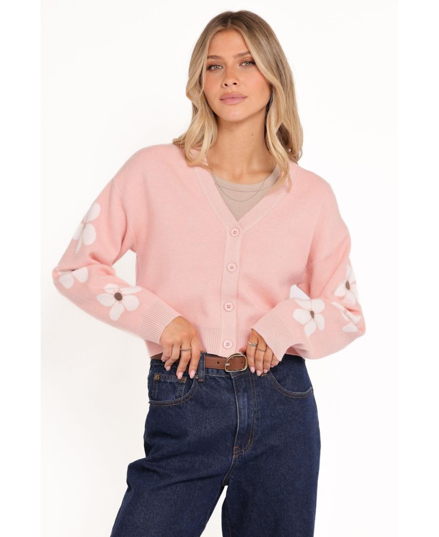 

Женский кардиган с рукавами, украшенными цветочным узором Лантана Petal and Pup, Pink