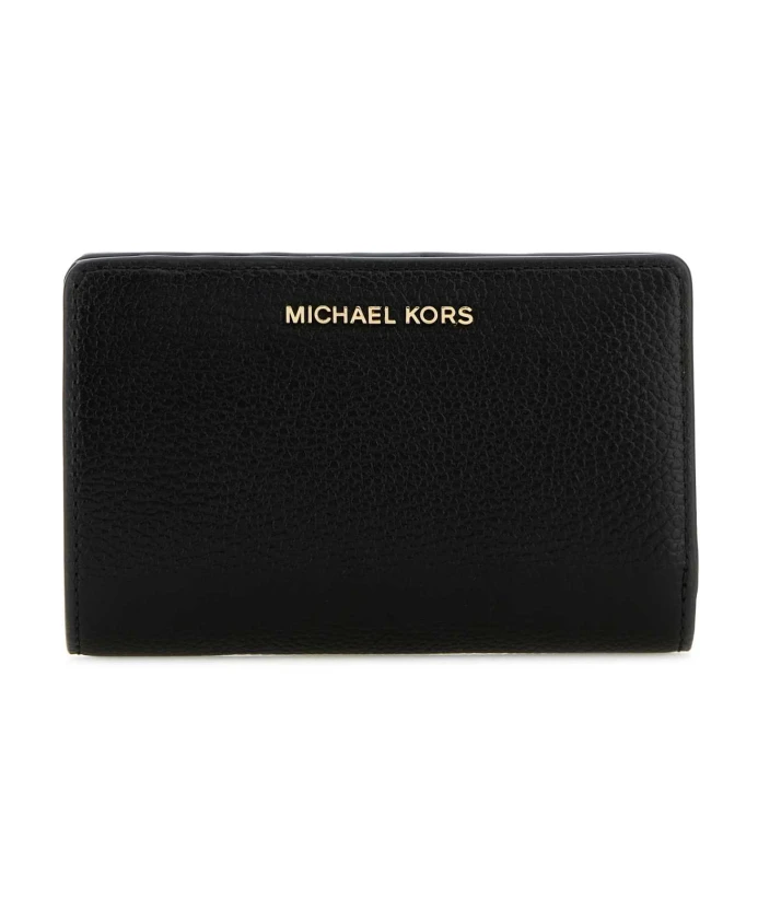 

Классический электронный кожаный кошелек Michael Kors, черный