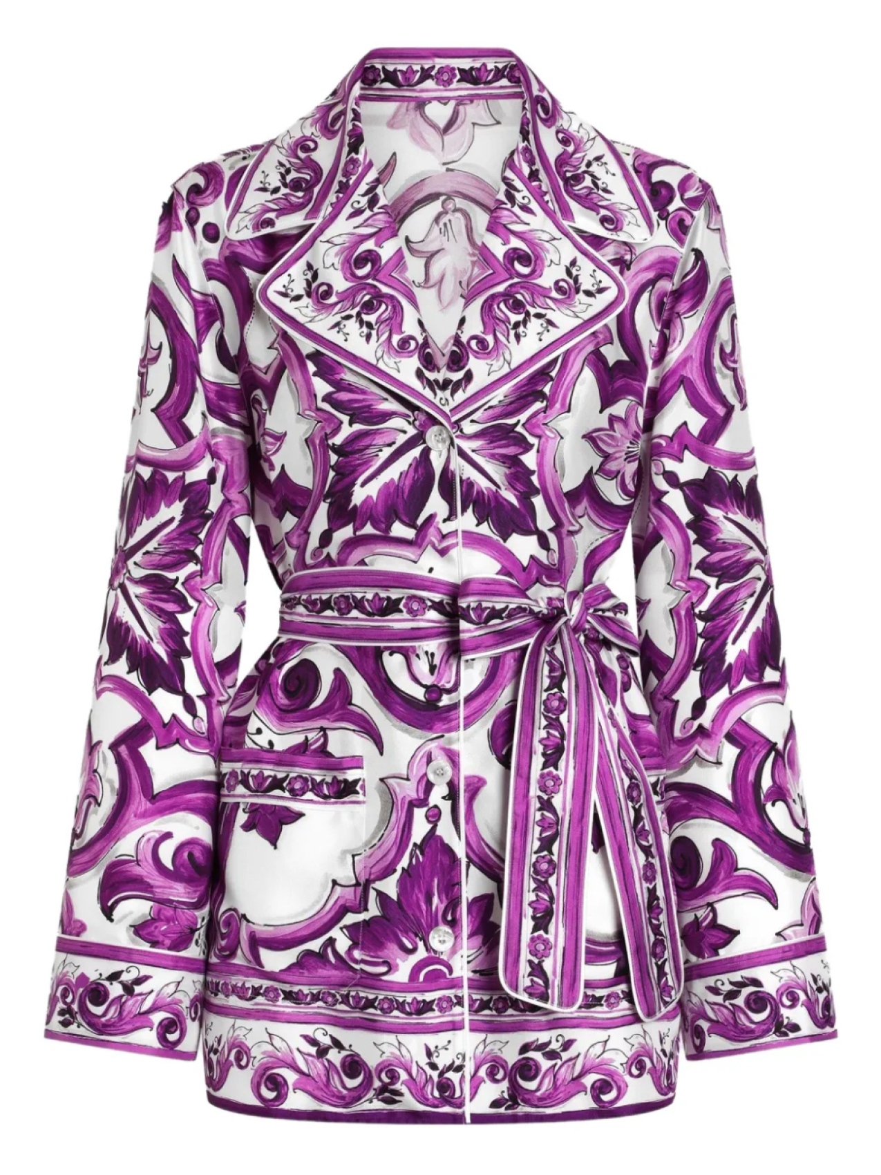 

Dolce & Gabbana шелковая рубашка, фиолетовый