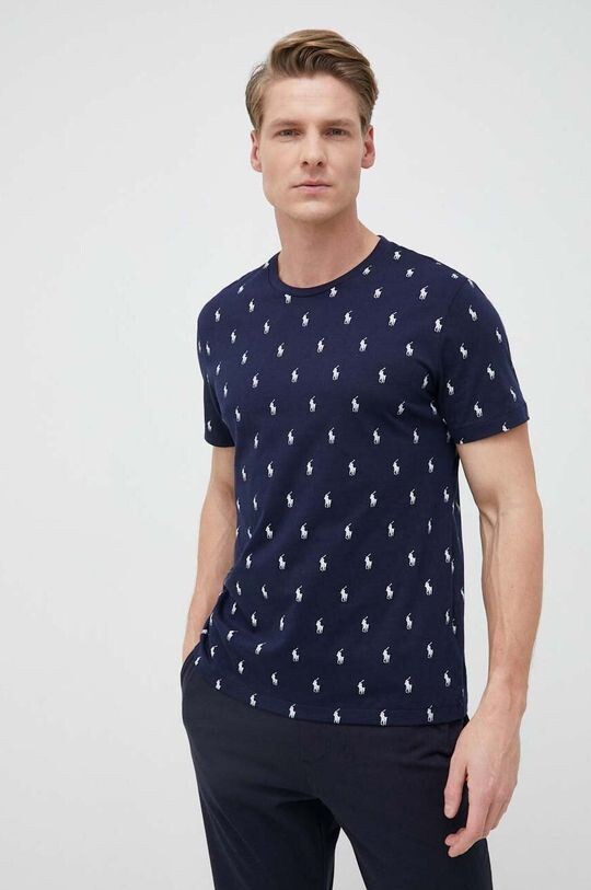

Шерстяная ночная рубашка Polo Ralph Lauren, темно-синий