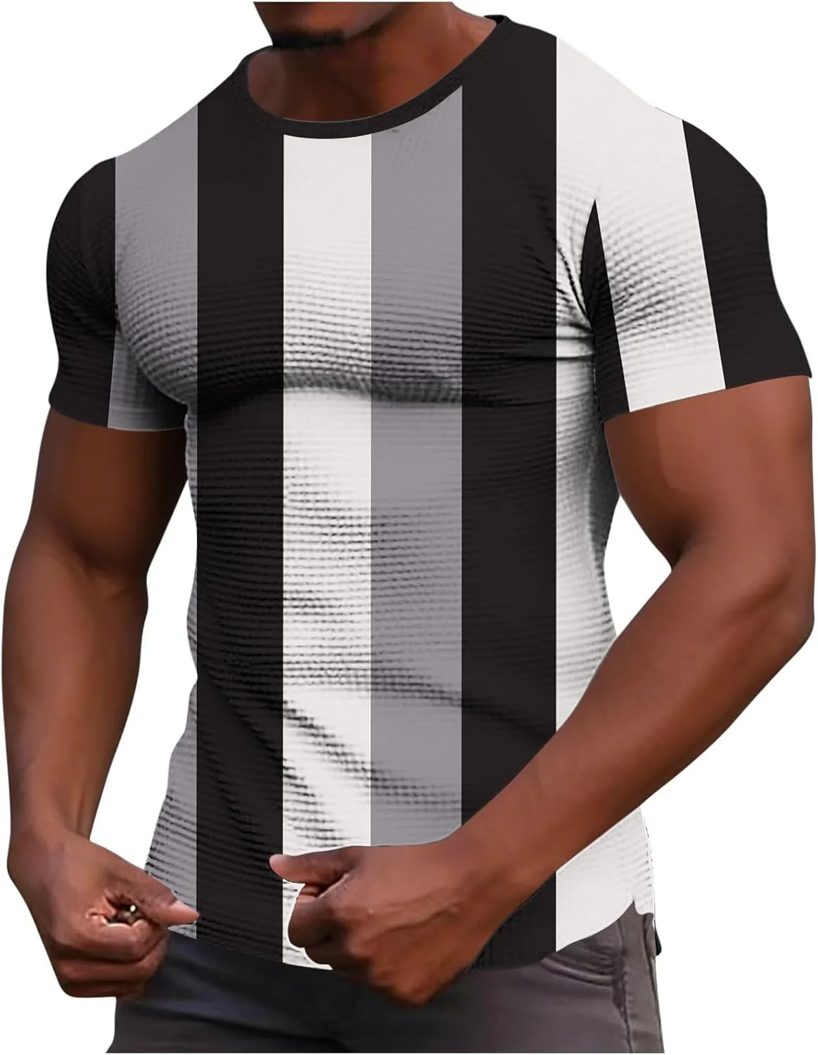 

Футболка мужская Color Block Casual Loose Stretchy