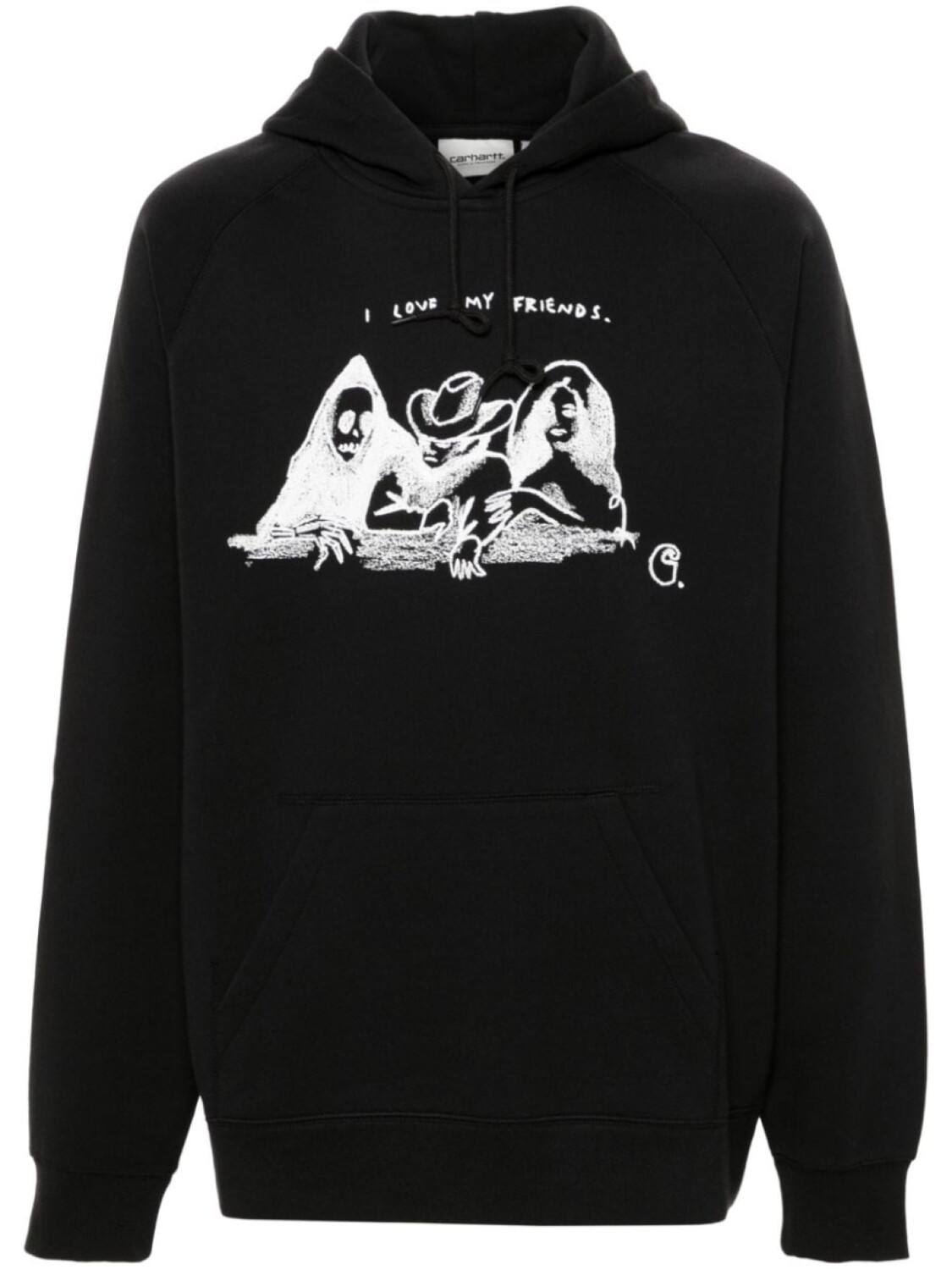 

Carhartt WIP худи Pepe Friends, черный