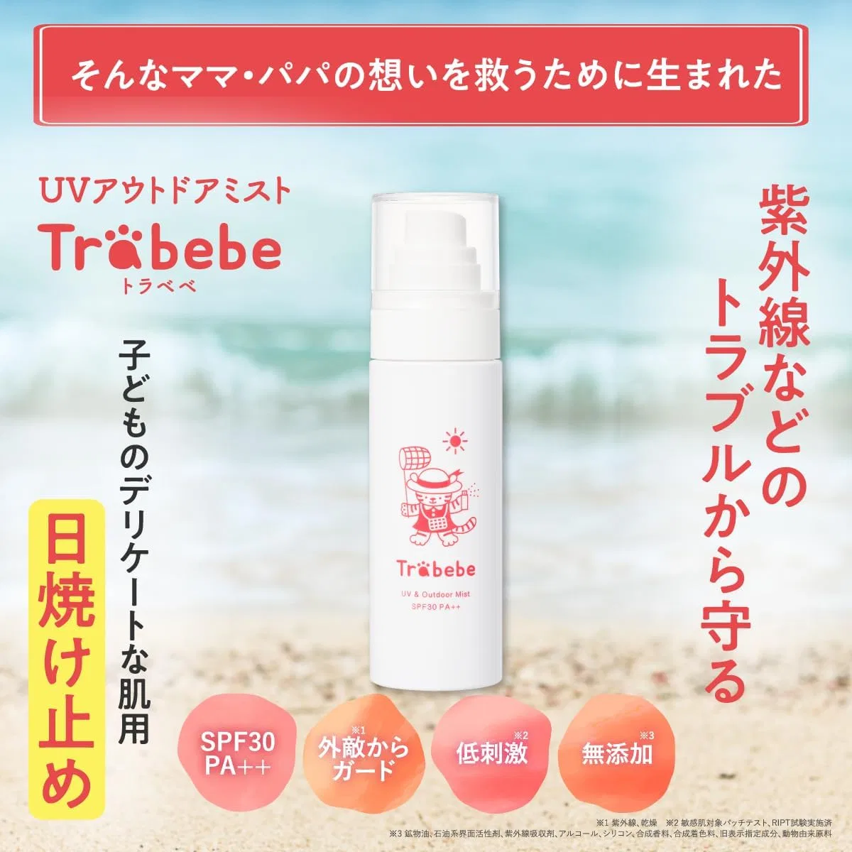 Солнцезащитный спрей для детей SPF 30 PA++ Toaniere Trabebe 60 мл Towa S2 Ale — фото 2