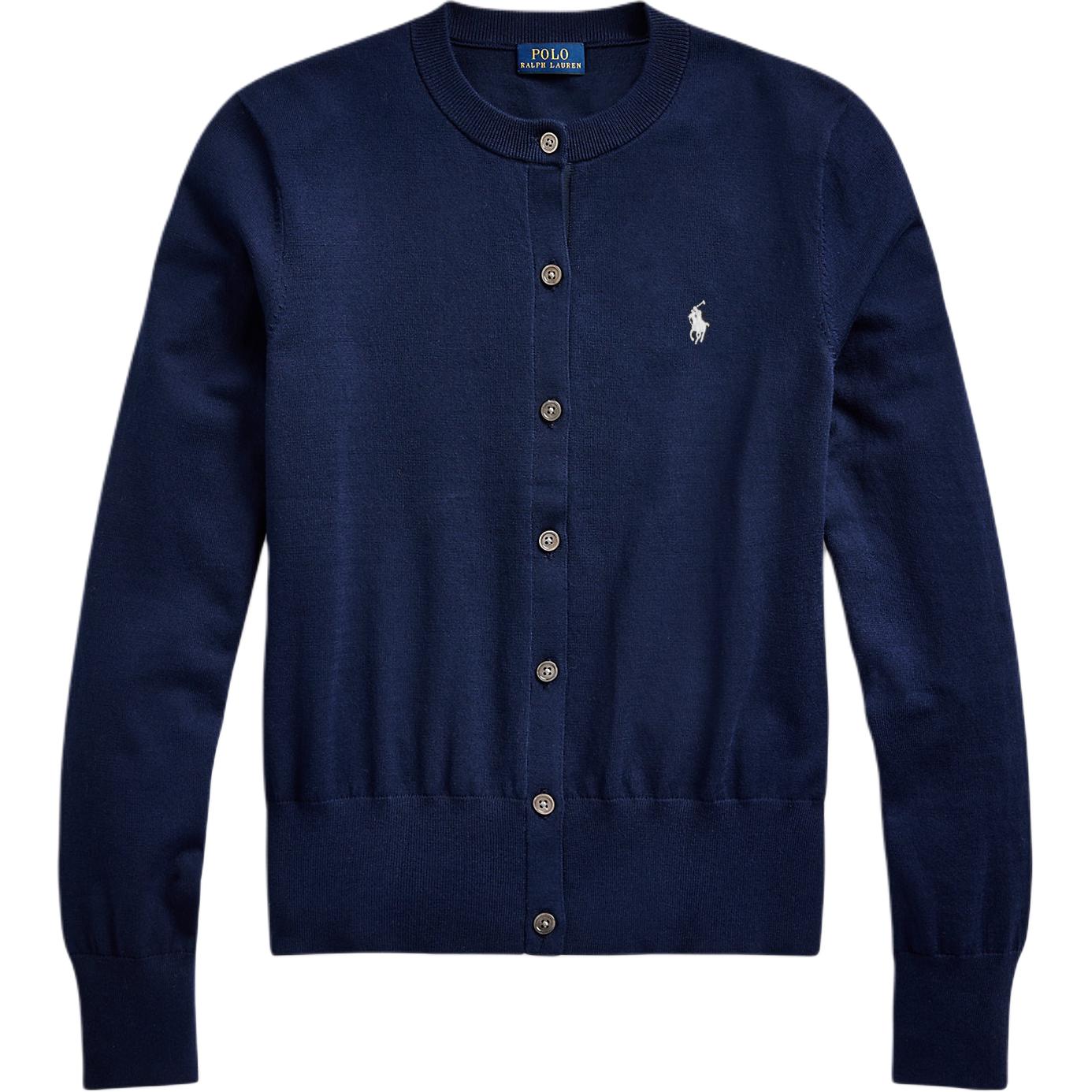 Весна-Лето 2022 Трикотаж Женская Темно-синяя Футболка Polo Ralph Lauren — фото 2
