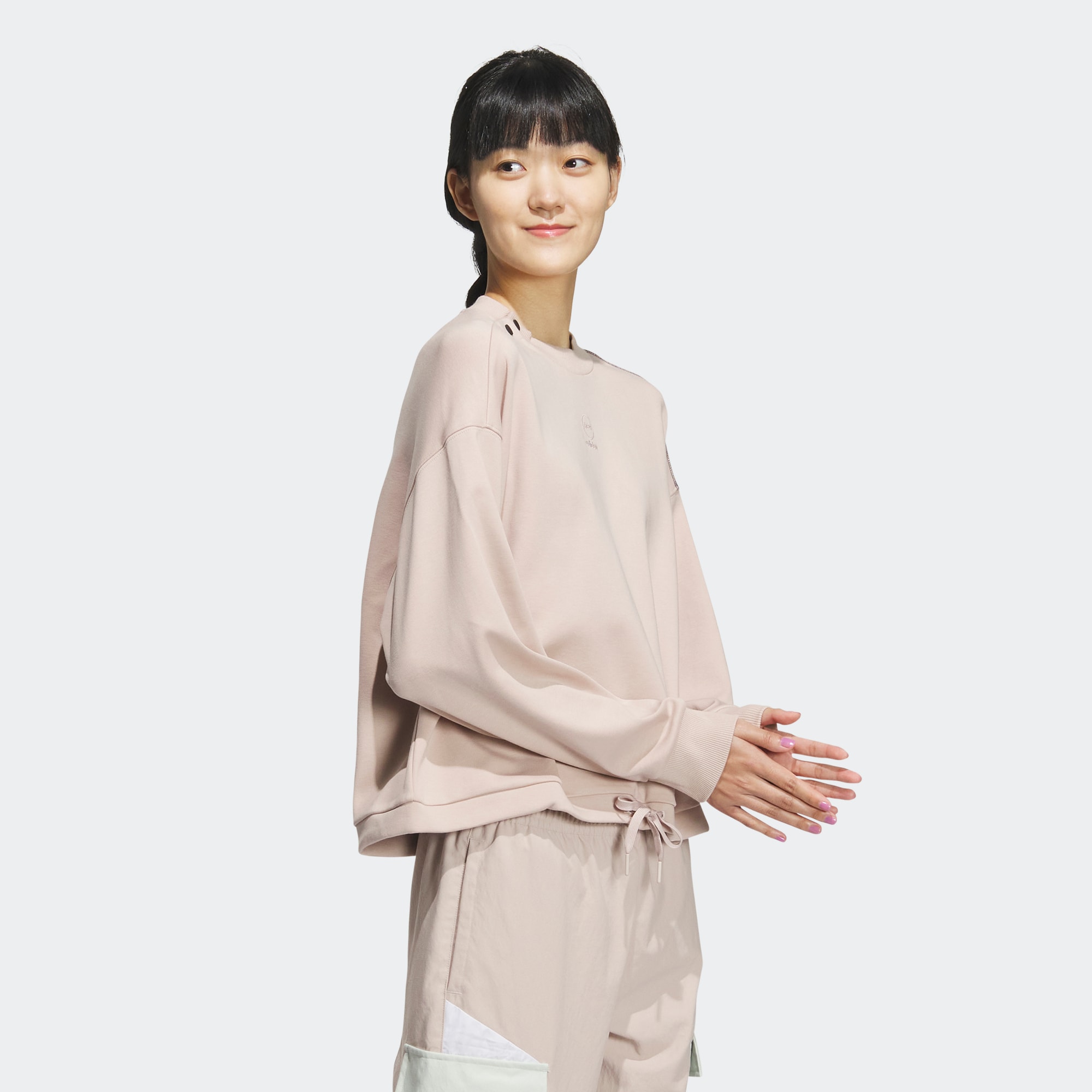 Свитшот женский Wonder Taupe Adidas Neo — фото 4
