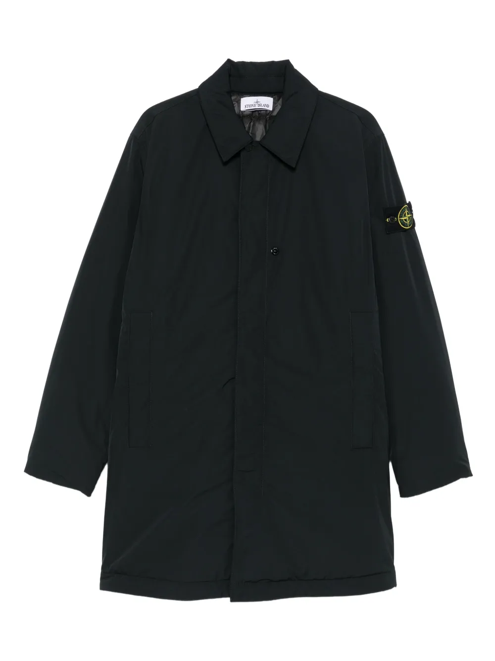 

Пальто из переработанного полиэстера Stone Island, черный
