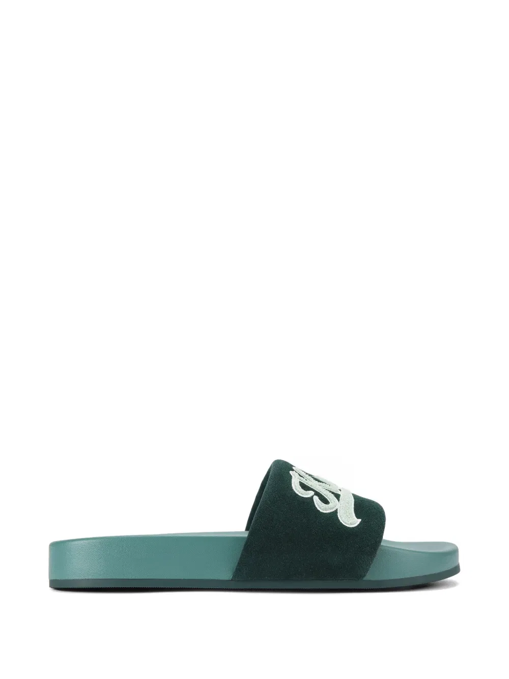 Замшевые шлепанцы Kurt Geiger London, зеленый