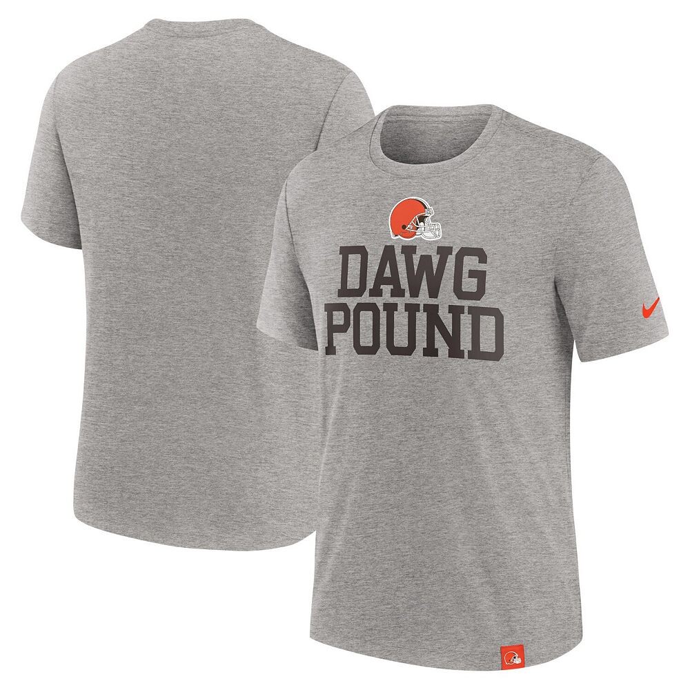 

Мужская футболка Nike Heather Grey Cleveland Browns Blitz Tri-Blend, цвет Brn Grey