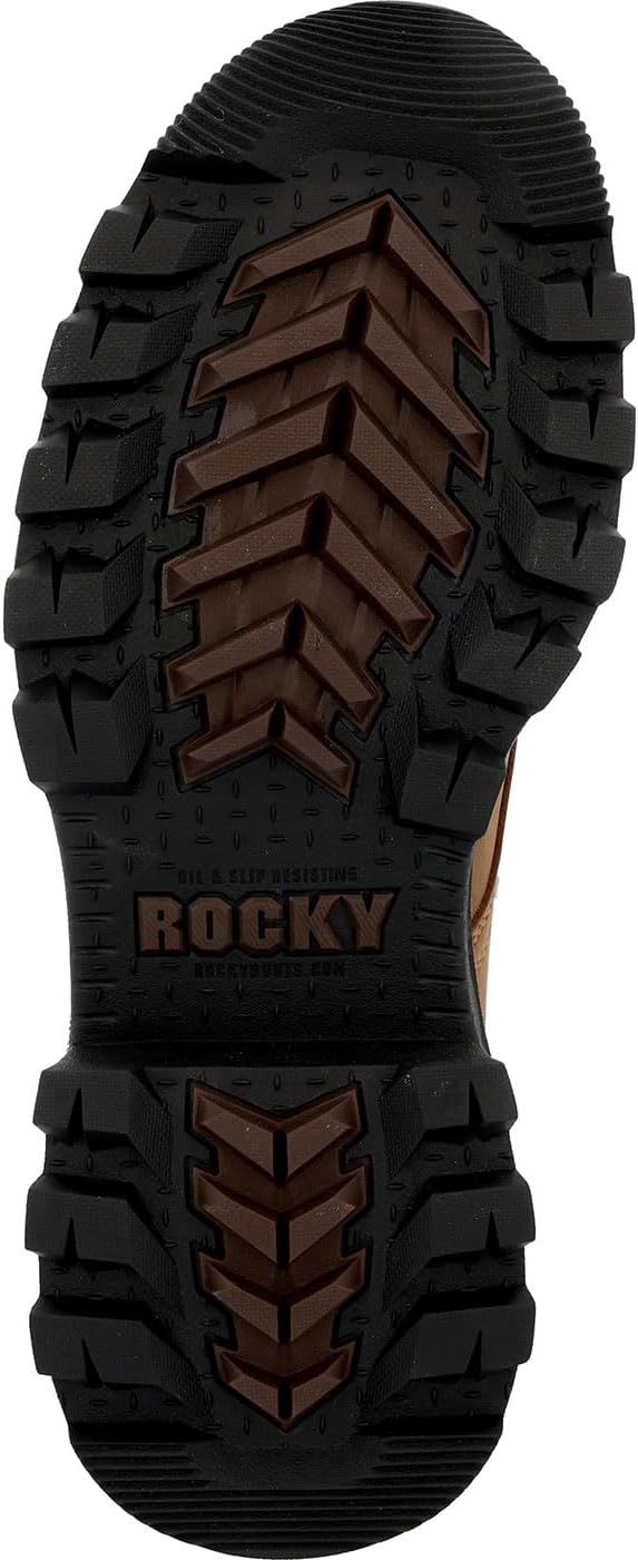 Ботинки ROCKY Rams Horn с композитным носком для лесоруба, коричневый — фото 2