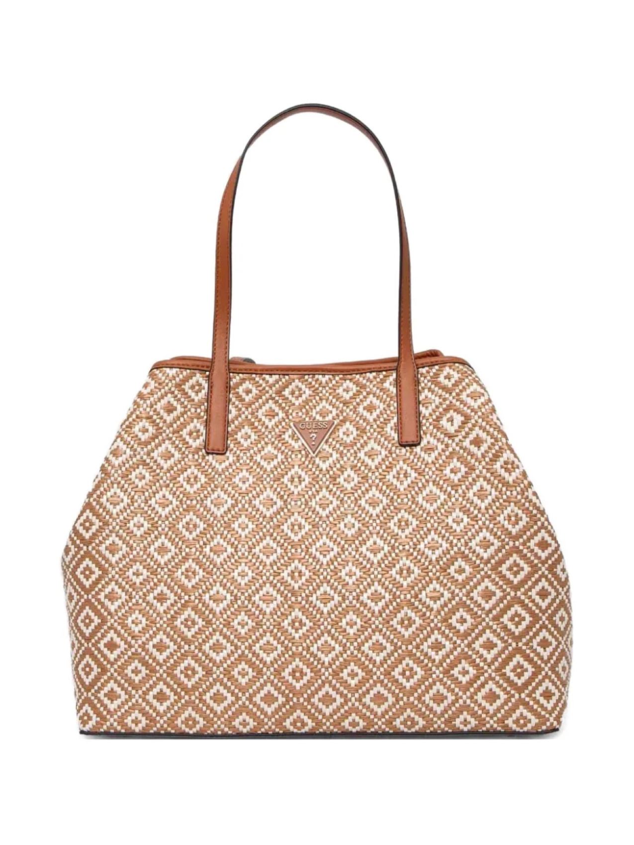 

GUESS USA сумка-тоут с узором в ромб, коричневый