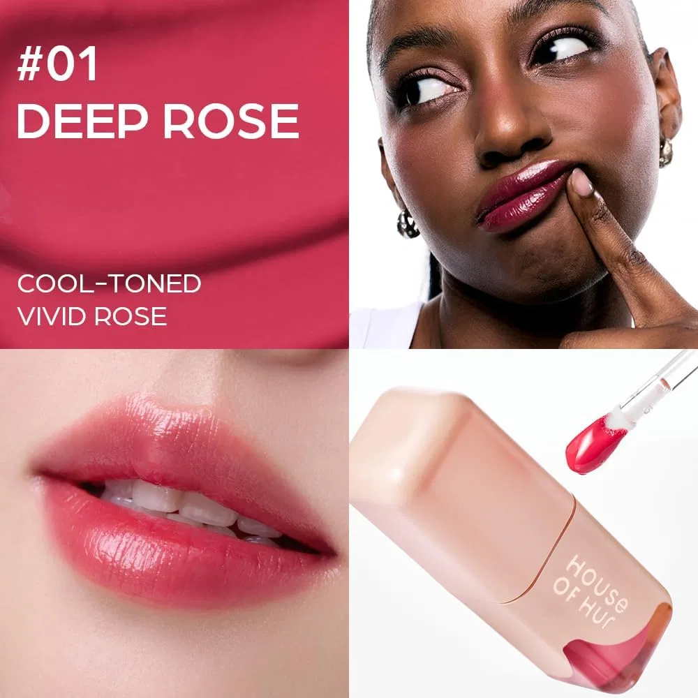 Тинт для губ House of Hur Groy Ample Tint с манукой и витаминами, увлажняющий, 4.5 г, цвет Dawn Pink — фото 4