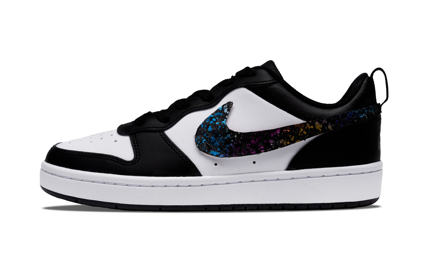 

Кроссовки Nike Court Borough Skateboard Shoes Women's Low-Top Black White, Черный, Кроссовки Nike Court Borough Skateboard Shoes Women's Low-Top Black White
