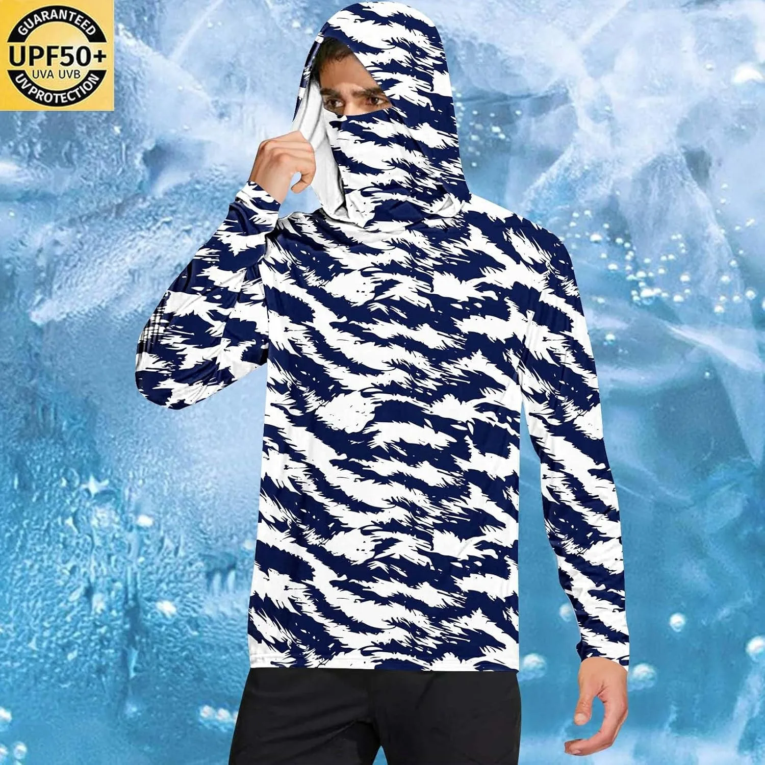 Мужская камуфляжная толстовка с длинным рукавом SPF Dry Fit — фото 2