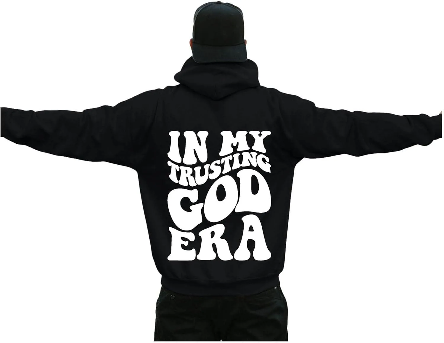 

Толстовка с капюшоном Christian Letter Printed, оверсайз