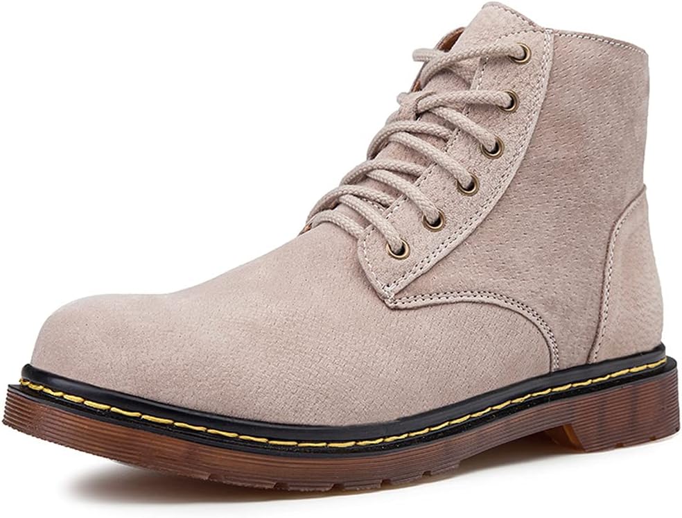 

Мужские стильные ботинки-чукка LEADER SHOW, уличные, с шнуровкой, оксфорды и повседневные ботильоны, красный