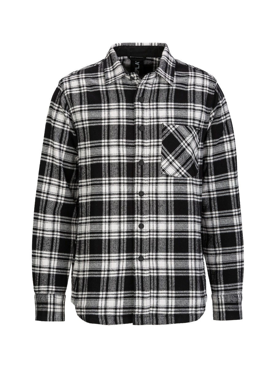 

Рубашка на пуговицах классического кроя REPLAY, черный