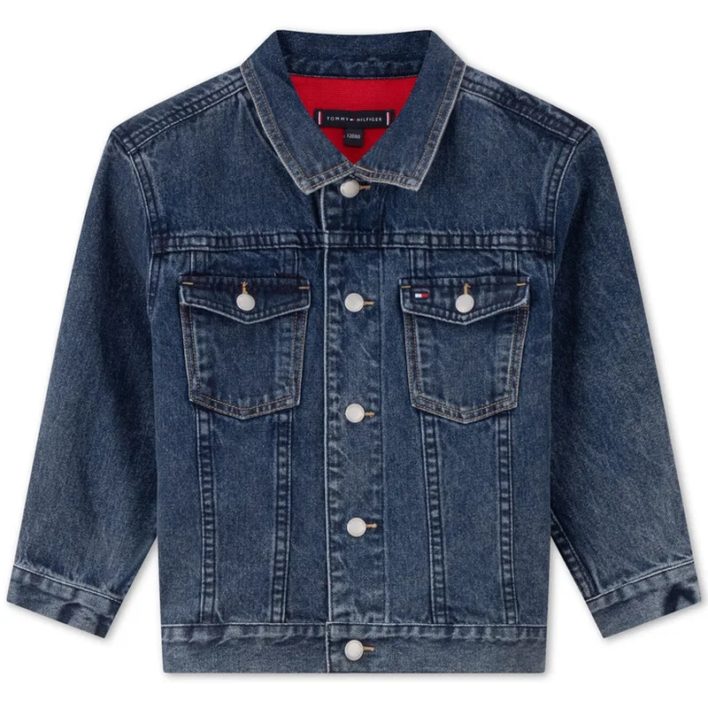 Куртка Blue Red White Multicolor Kids' Tommy Hilfiger, Denim Blue Red White M01 — фото 4
