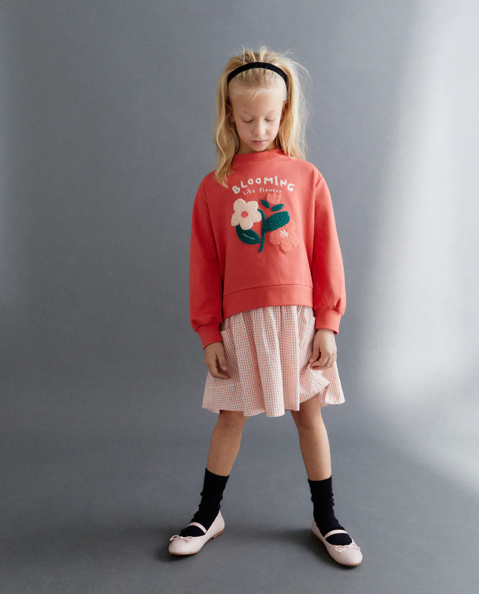 

Платье для девочки комбинированное Kids El Corte Inglés, коричневый