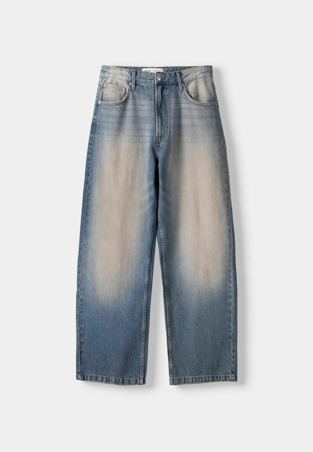 

Мешковатые джинсы BAGGY Bershka, цвет Blue Denim