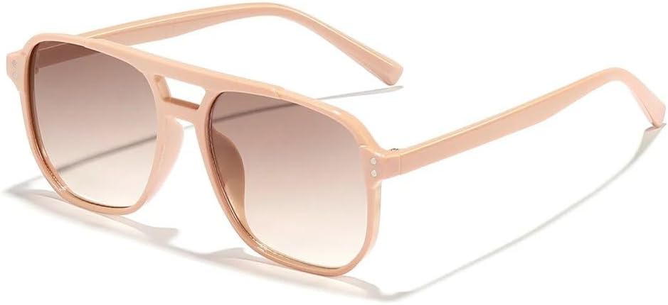 

Винтажные солнцезащитные очки для мужчин и женщин, квадратные солнцезащитные очки для мужчин и женщин, очки для активного отдыха с защитой от УФ-излучения UV400, очки с двойным лучом SKFGNX, 5